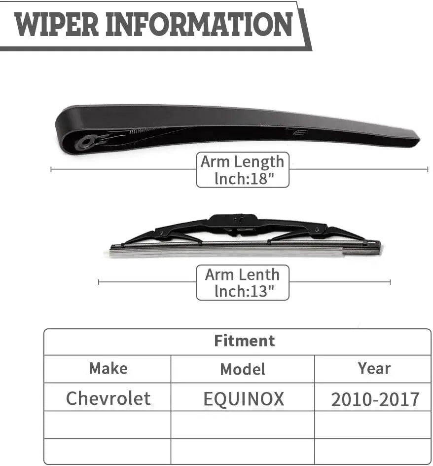 Rear Wiper Arm Nut Set Replacement For Chevrolet Equinox