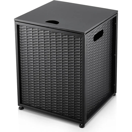 High-Concerned Chemical Outdoor Propane Tank Cover With Side Table Storage