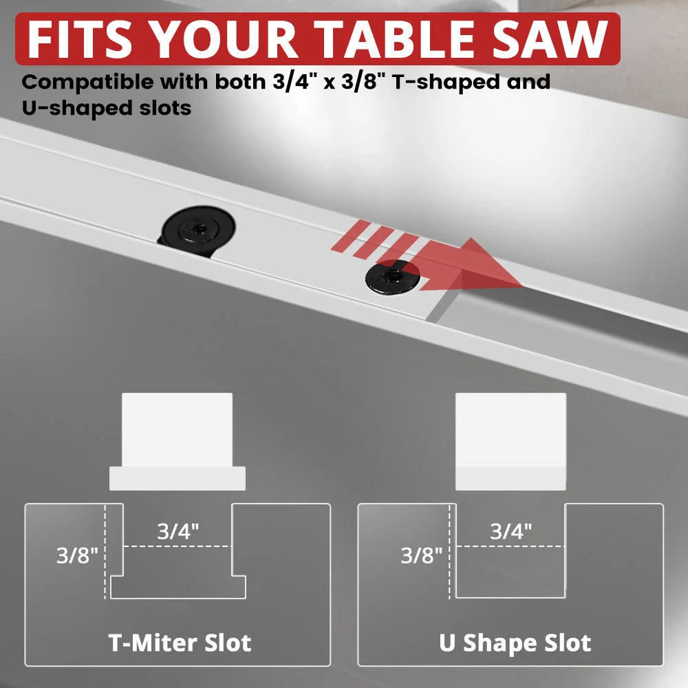 HONGDUI HD-MG21 Miter Gauge For Woodworking Table Saw Router Table