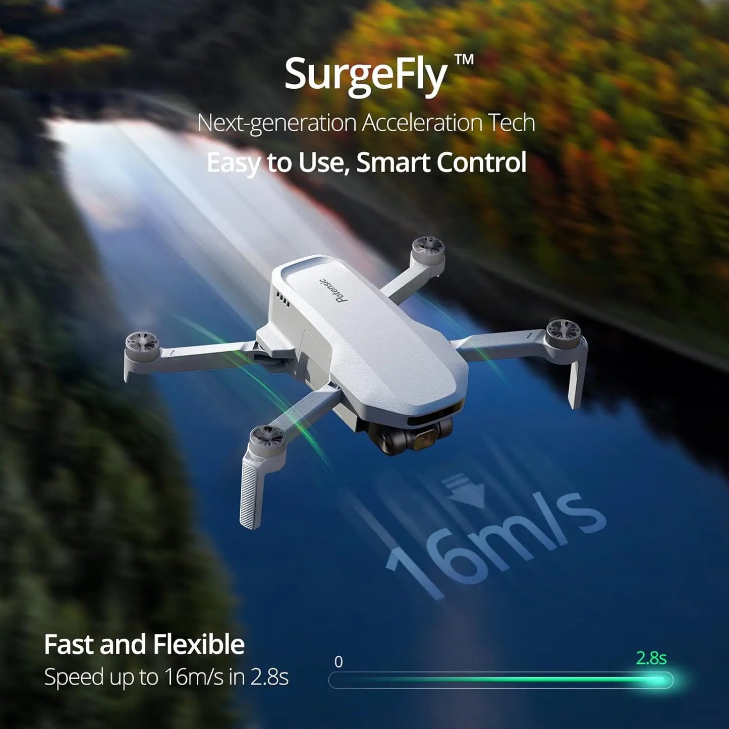 Potensic Drone GPS Auto Return 4K EIS Single Axis Gimbal