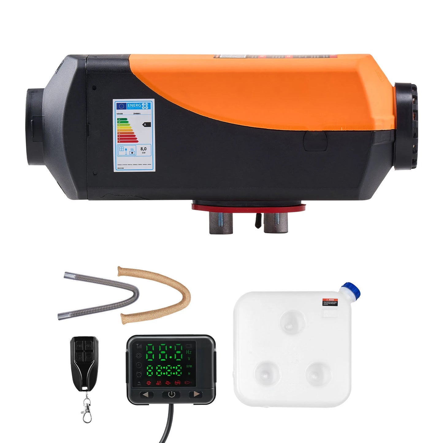 SucceBuy 8KW Diesel Air Heater DC 12-24V With Remote Control Digital Display