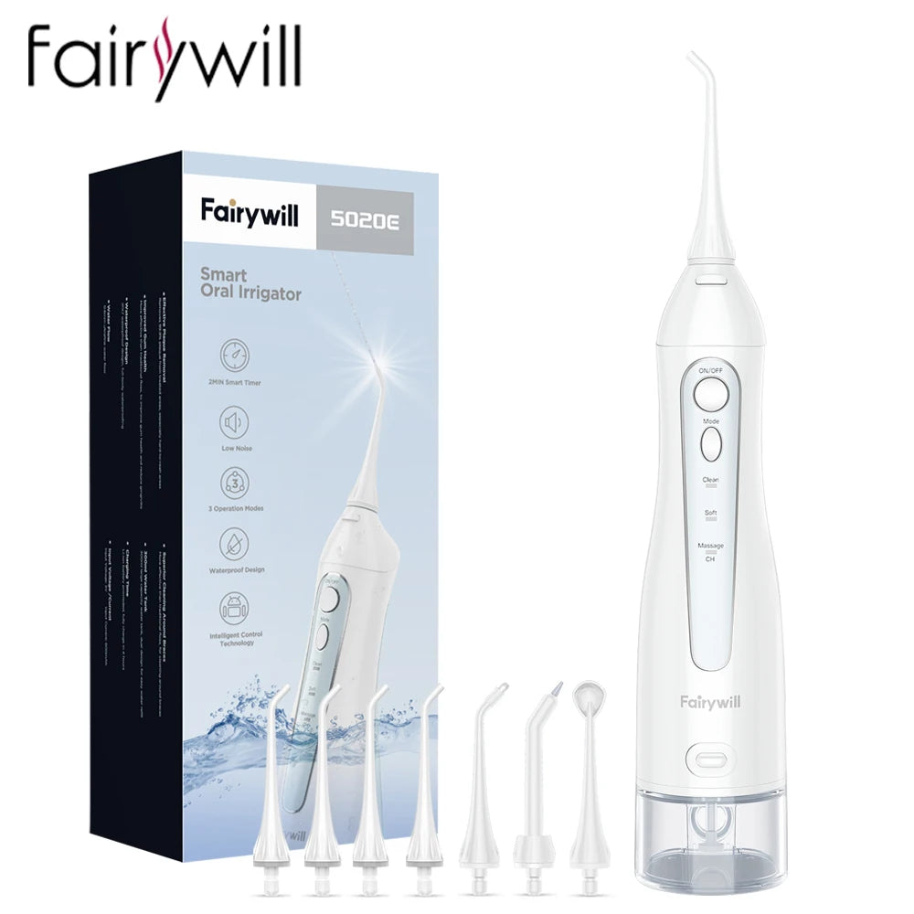 Fairywill Water Flosser Oral Irrigator With 3 Modes