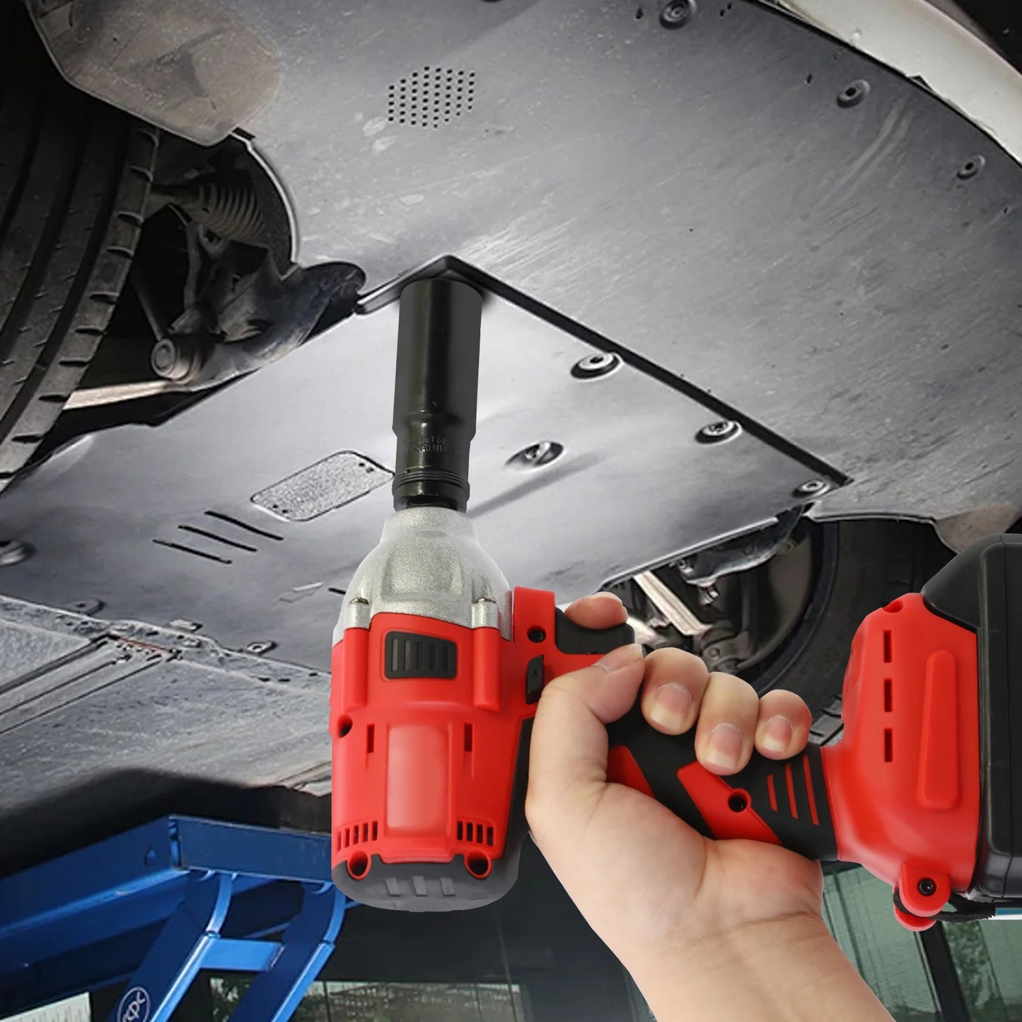Cordless Brushless Impact Drill Wrench 20V High Torque Tool