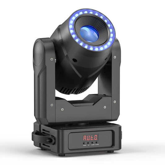 U'King 120W RGBW DMX Moving Head Light With Halo Strip