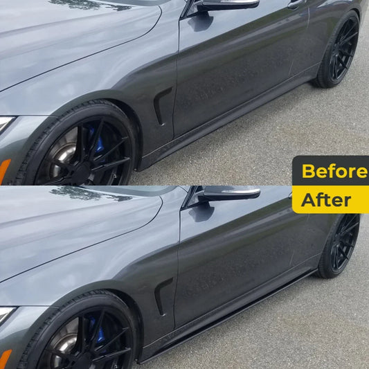 For BMW 4 Series G22 G23 420i 430i M440i M-Sport 2020+ Side Skirt Extension Kit Splitter Apron Lip Winglet Car Accessories