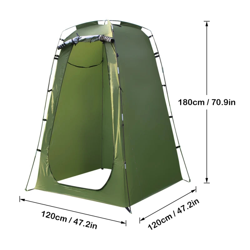 Building Outdoor Privacy Shower Tent Waterproof Changing Room For Camping