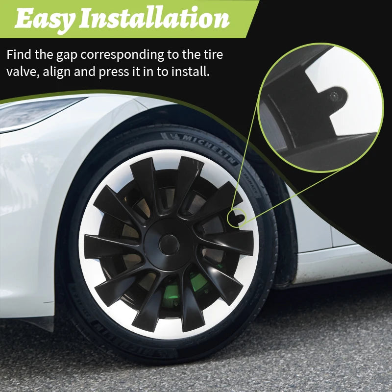 Motenio Tesla Model Y Hub Ring Protection Wheel Cover