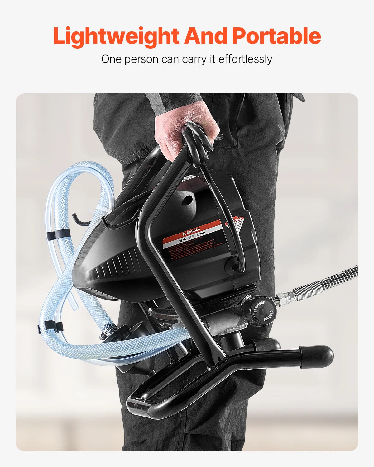 SucceBuy Stand Airless Paint Sprayer 650W 3000 PSI Electric Sprayer