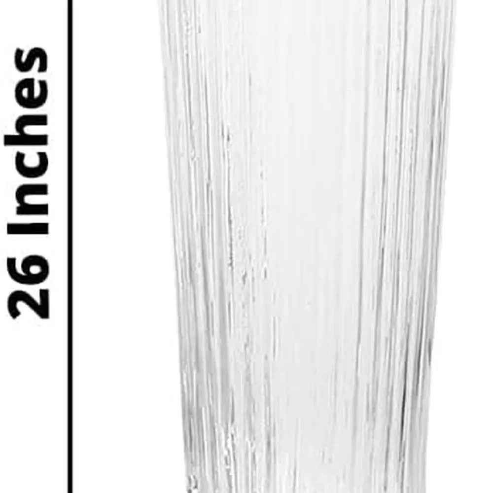 Clear Ribbed Glass Trumpet Vases 4 Pack Wedding Centerpiece Sets