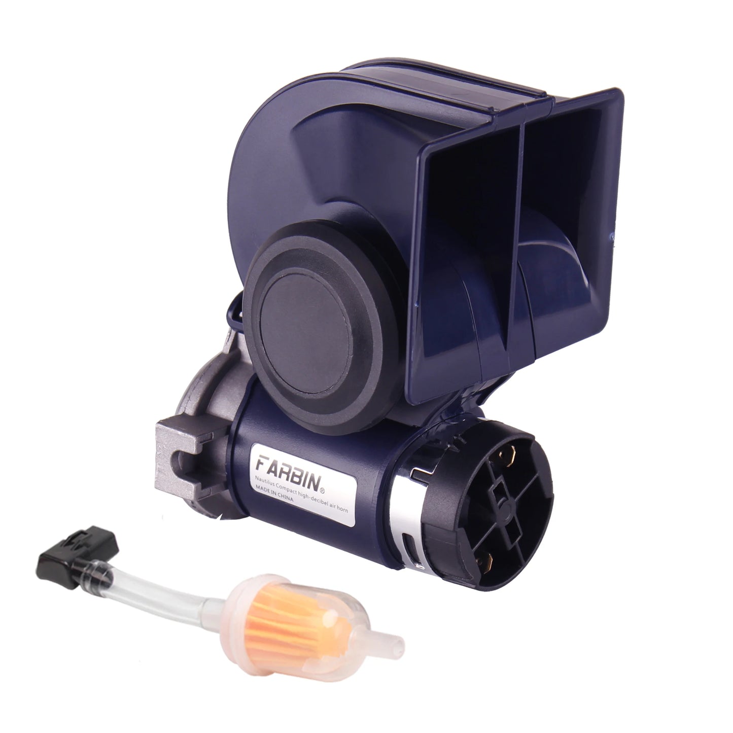 FARBIN Snail Air Horn With Compressor 12V 150dB Dual Tone
