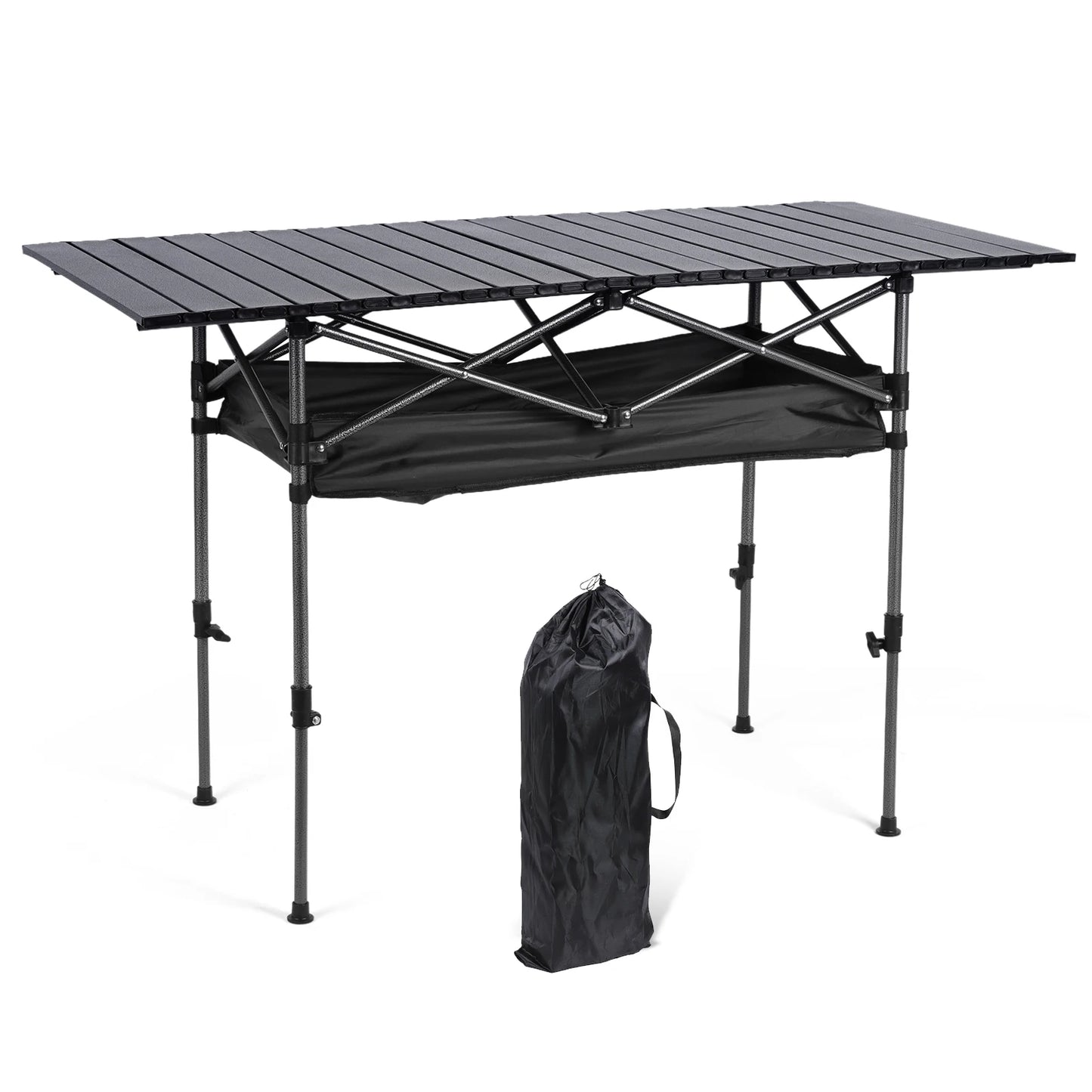 Shunmaii Outdoor Folding Adjustable Table Aluminum Portable Camping
