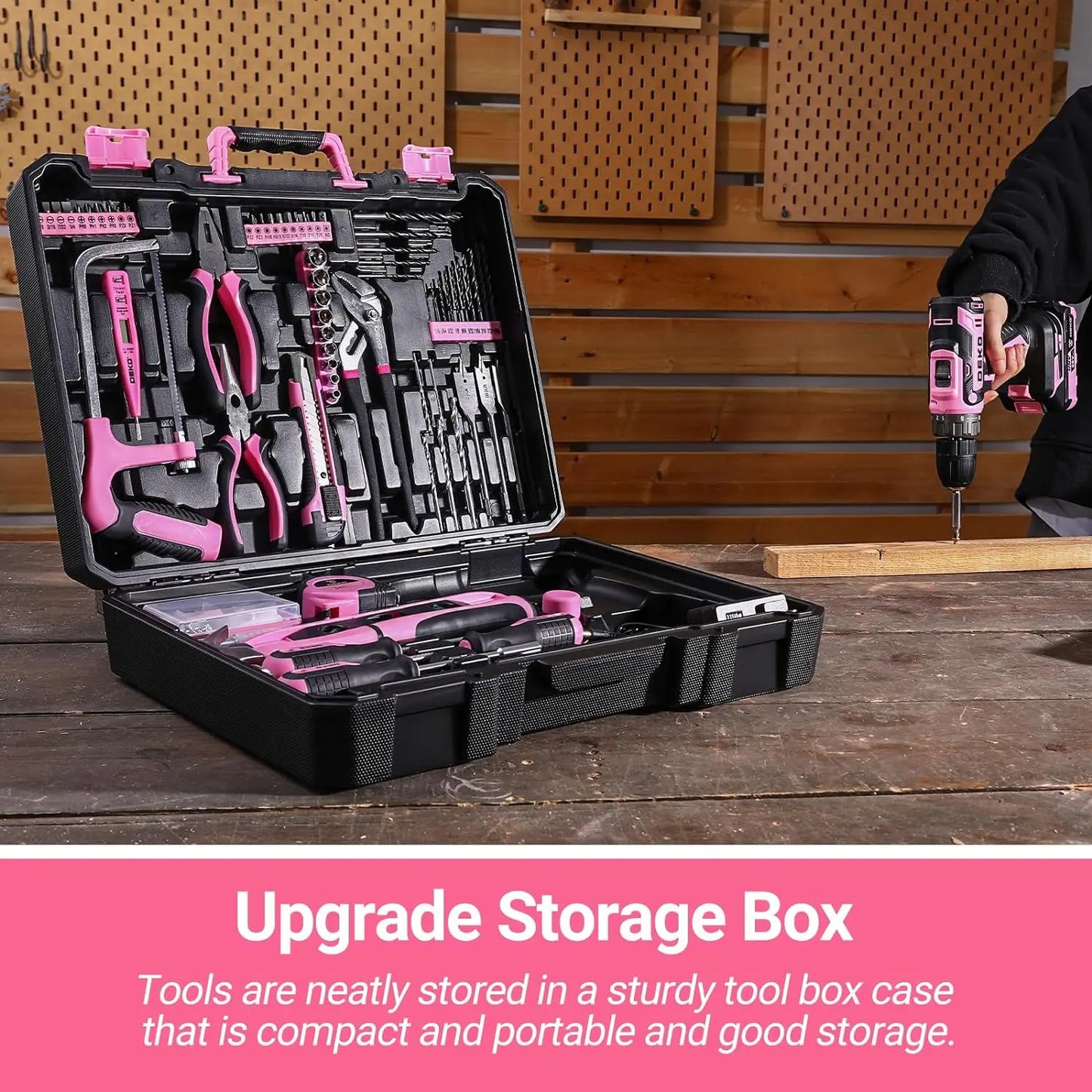 DEKODIY 20V Cordless Drill Set With Battery Power Tool Kit