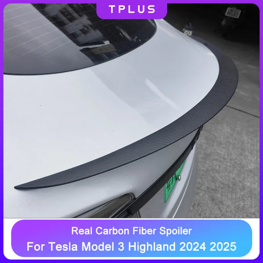 Highland Real Carbon Fiber Spoiler For Tesla Model 3