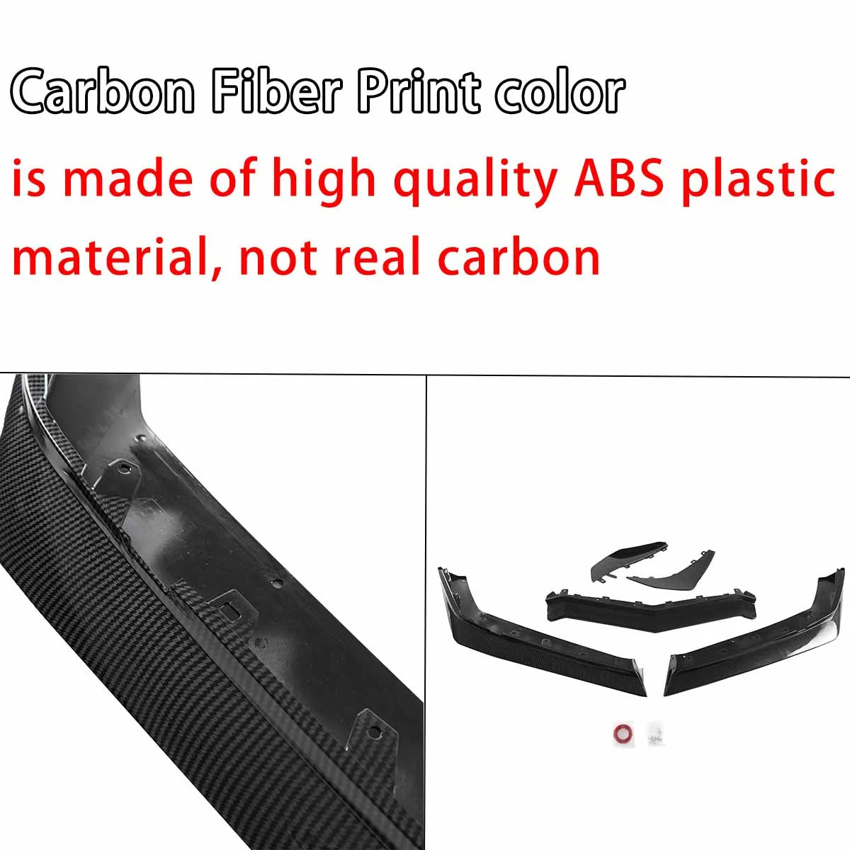 Chevrolet Corvette C8 Z06 Front Bumper Lip And Canards Kit
