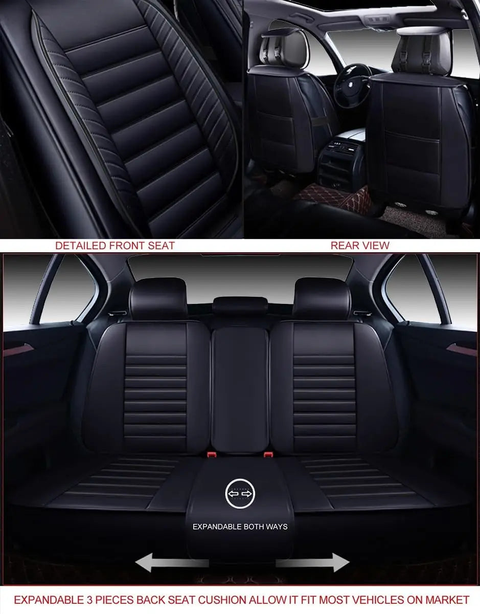 High Concerned Car Seat Covers Premium Waterproof Faux Leather Universal