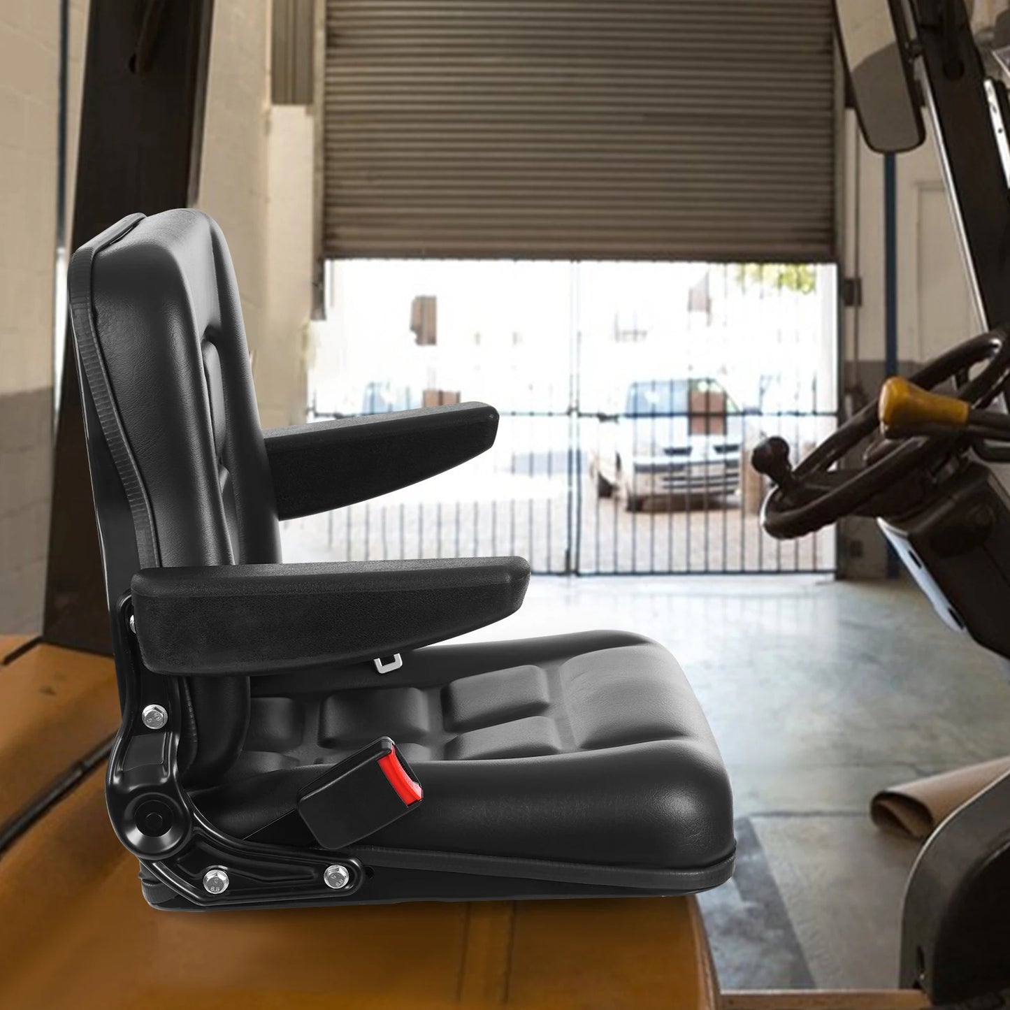 CN Sichuan Forklift Seat With Safety Belt And Armrest