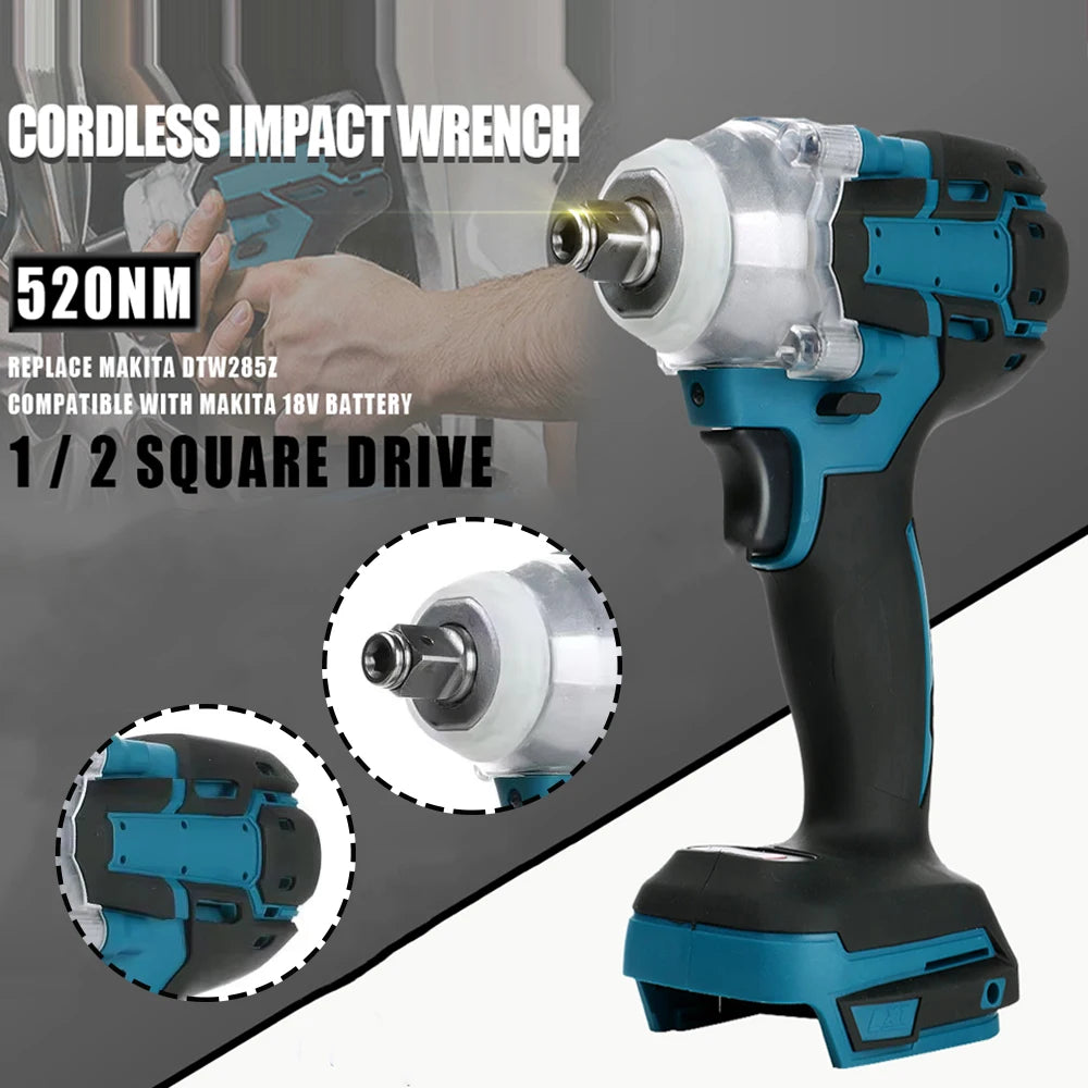 Magnitt Brushless Cordless Impact Wrench 18V Kit With Toolbox