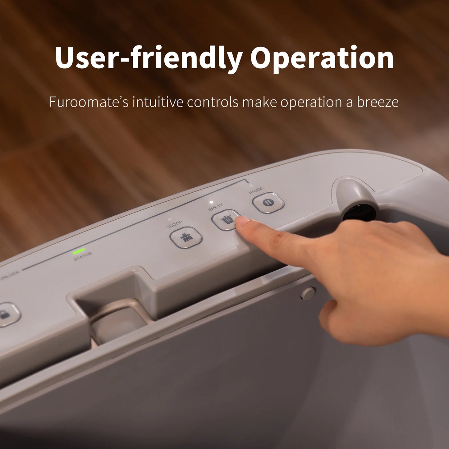 Furoomate F6 Open-Top Self-Cleaning Automatic Cat Litter Box Odor Control
