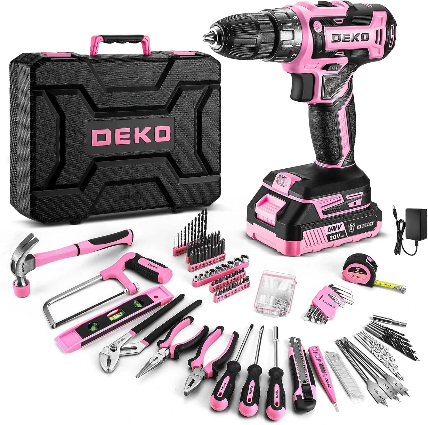 DEKODIY 20V Cordless Drill Set With Battery Power Tool Kit