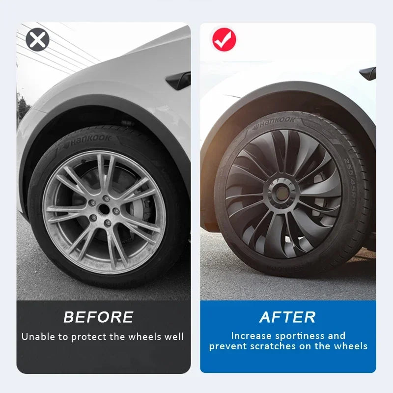 YIKUN 4Pcs Hub Cap Wheel Cover for Tesla Model Y