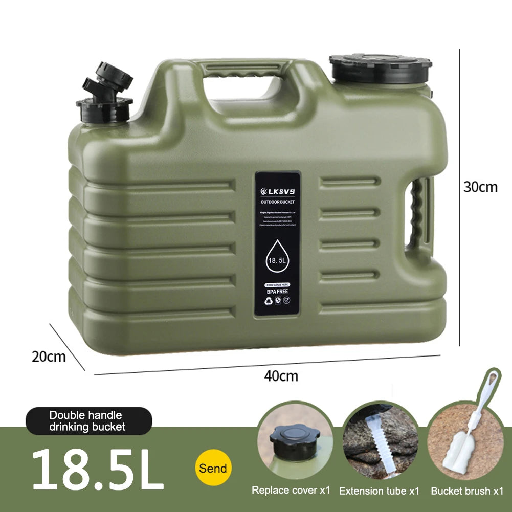 Outdoor Water Tank With Faucet Camping Bin No Leakage