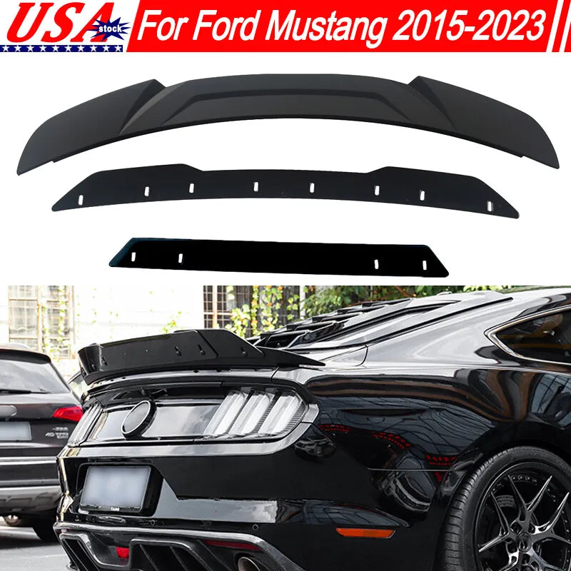 Hign-concerned Rear Spoiler Lip For Ford Mustang GT Wicker Bill