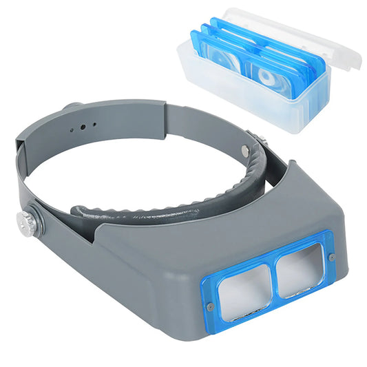 Hign-concerned Headband Magnifier With LED Lights 1.5X 2X 2.5X 3.5X