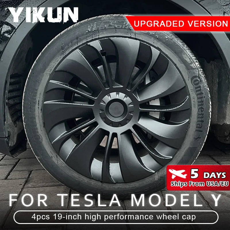 YIKUN 4Pcs Hub Cap Wheel Cover for Tesla Model Y