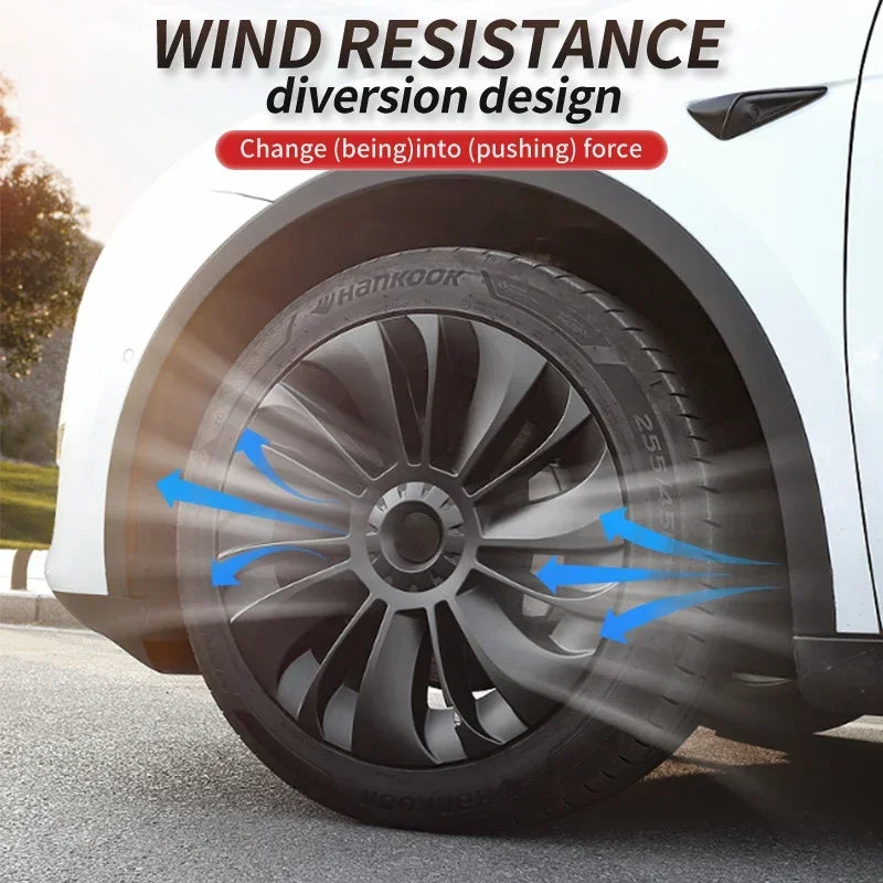 YIKUN 4Pcs Hub Cap Wheel Cover for Tesla Model Y