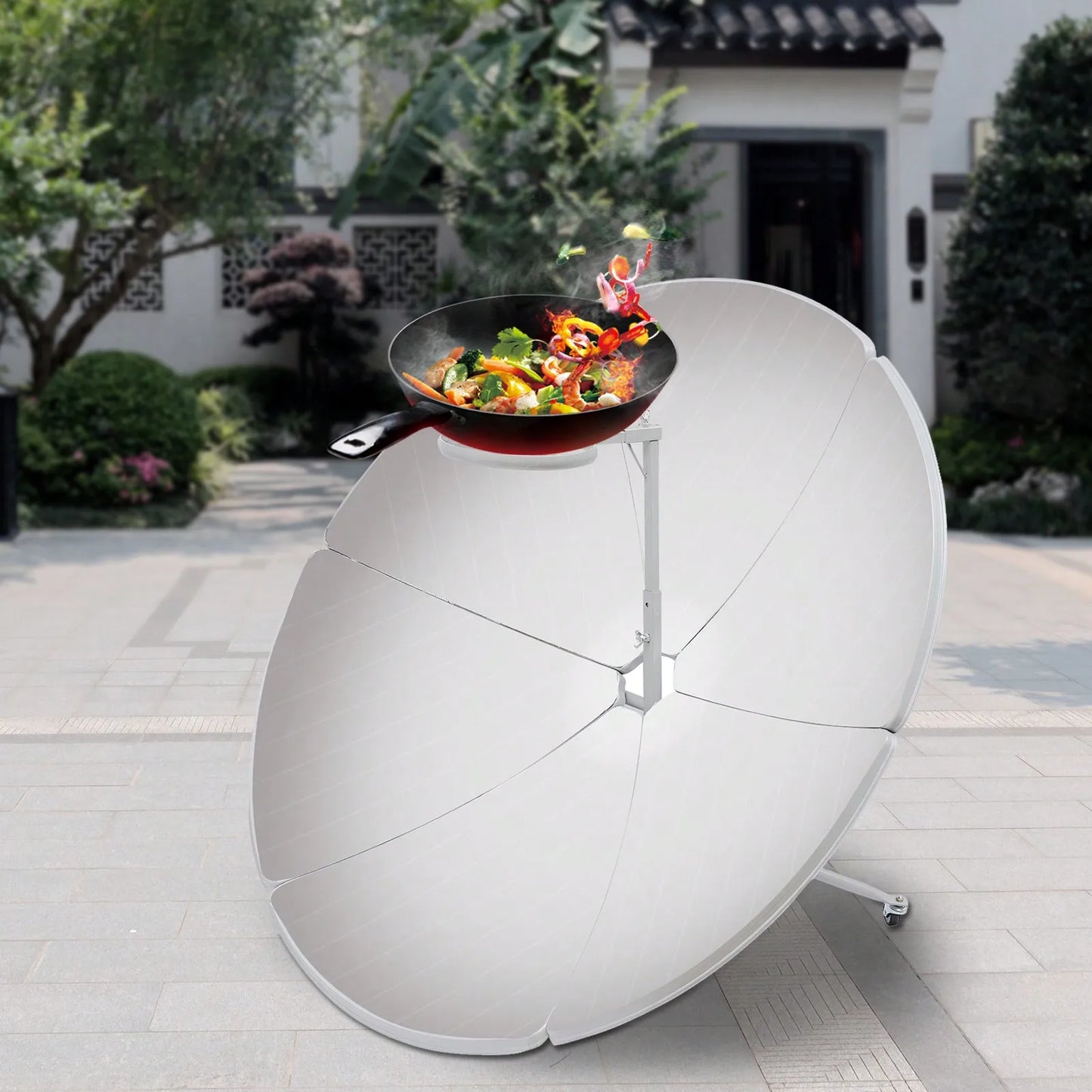 Solar Parabolic Sun Oven Camp Stove Outdoor Barbecue