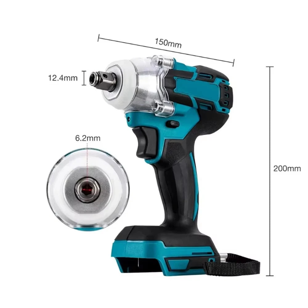 Magnitt Brushless Cordless Impact Wrench 18V Kit With Toolbox