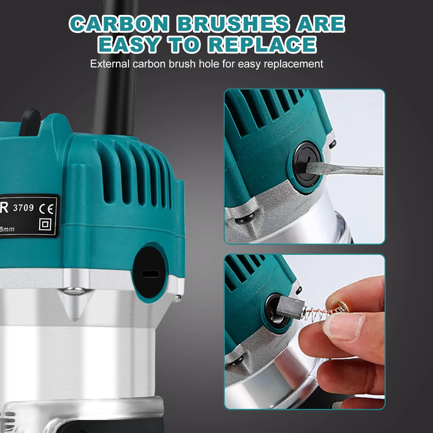 Hign-concerned Electric Trimmer Wood Router Engraving Milling Machine US 110V