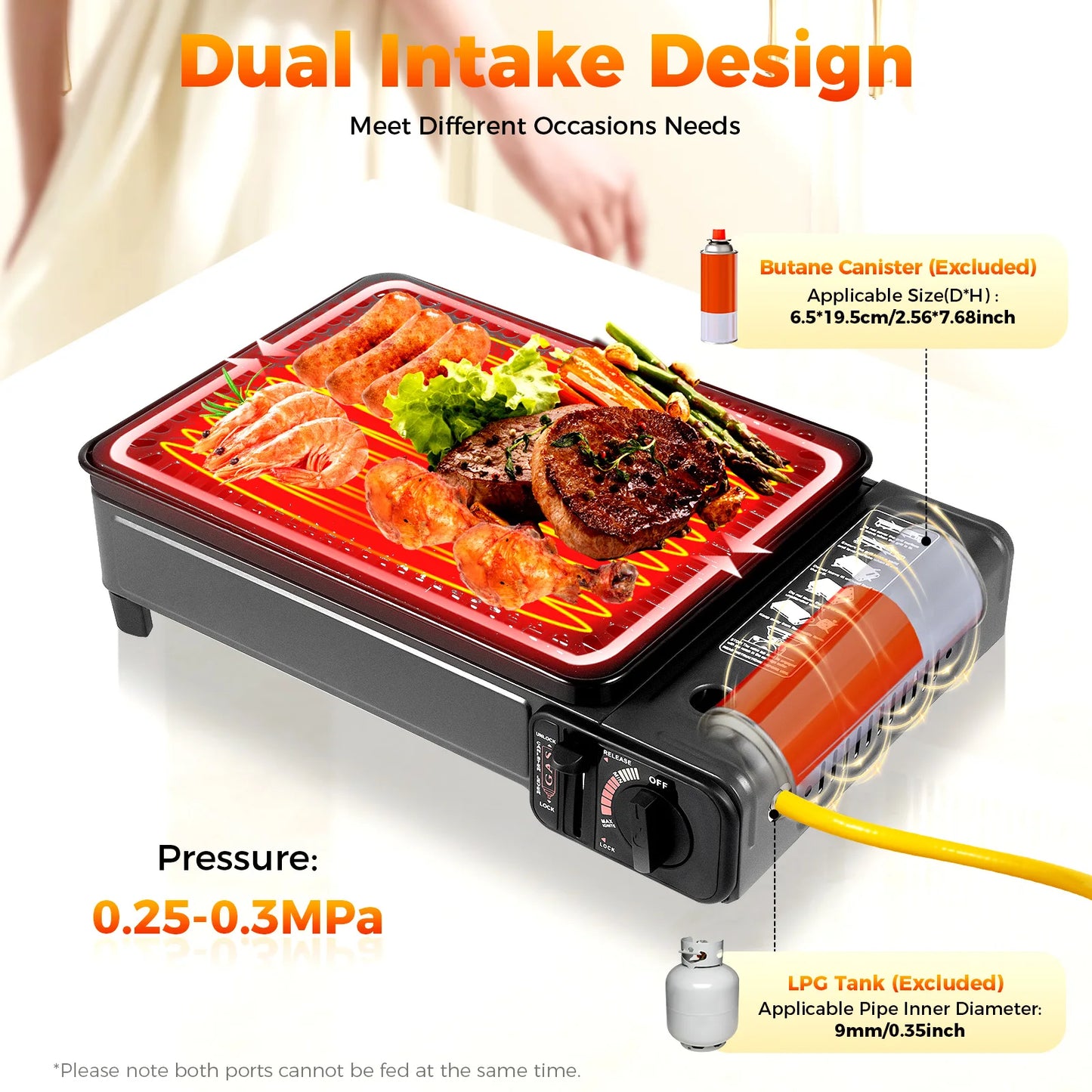 Portable Butane LPG Stove For Camping With Carrying Case