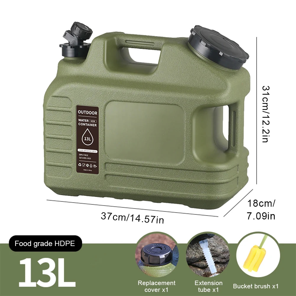 Outdoor Water Tank With Faucet Camping Bin No Leakage