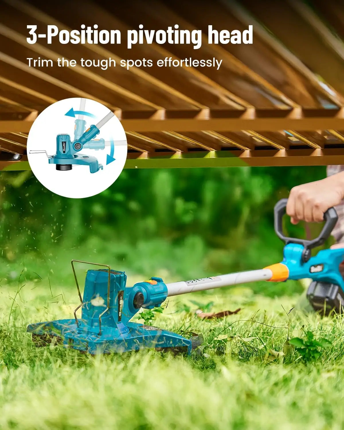 SeeSii 3 in 1 Cordless String Trimmer Leaf Blower Combo