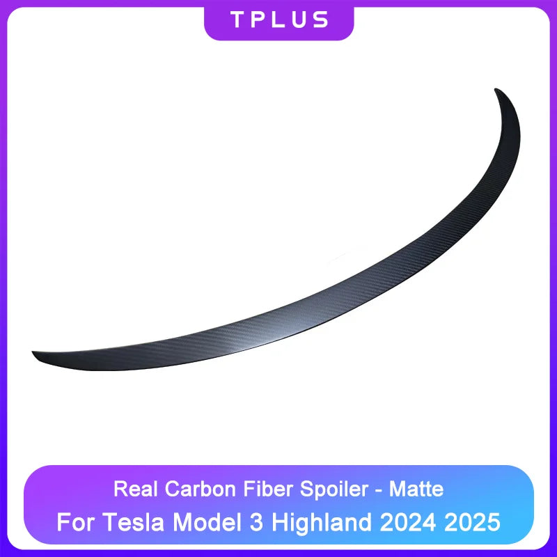Highland Real Carbon Fiber Spoiler For Tesla Model 3