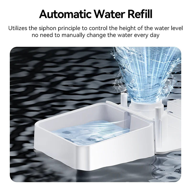 ROJECO 2in1 Automatic Pet Feeder and Water Dispenser