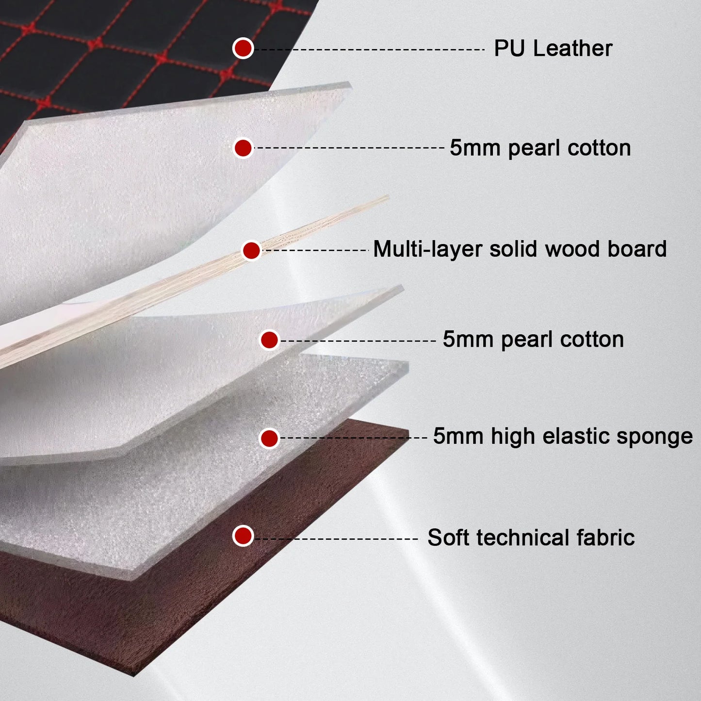 MOJOYCEF Car Mattress PU Leather Back Seat Travel Bed