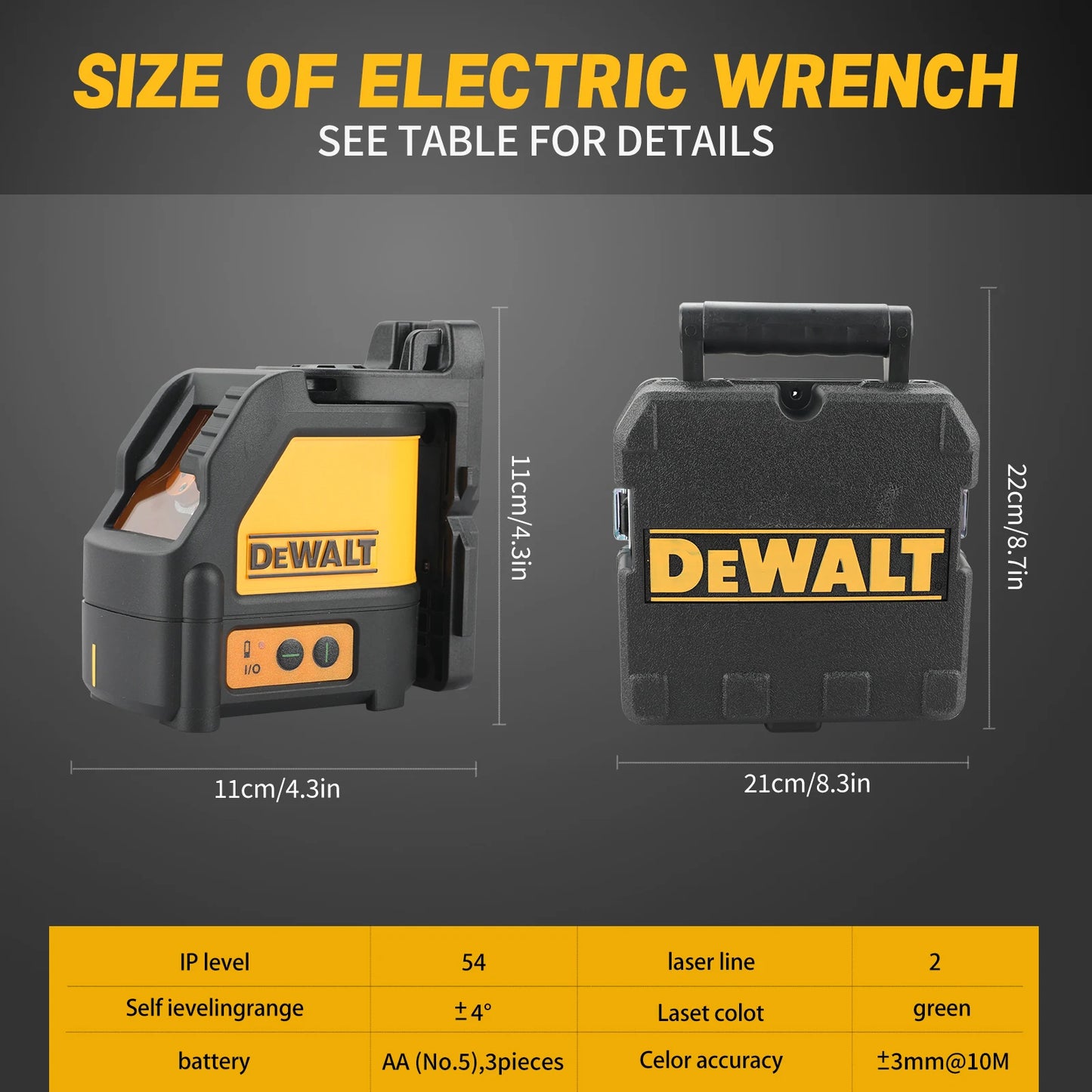 DEWALT High Precision Laser Level for Construction and DIY