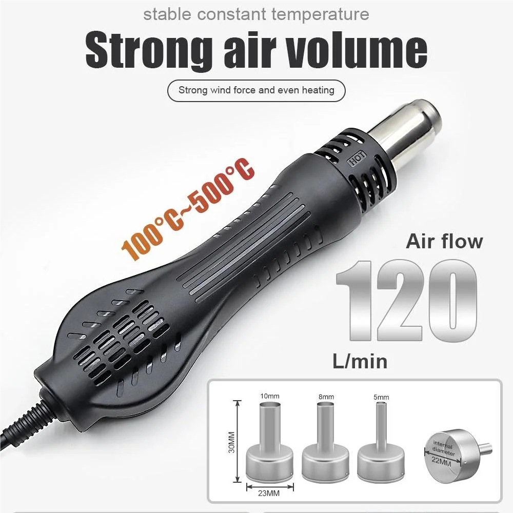 JCD 750W Soldering Station 2in1 Hot Air Rework LCD 8586D