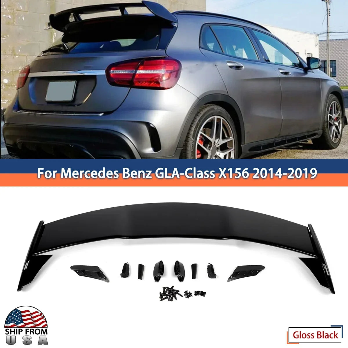 MagicKit Mercedes Benz GLA Rear Window Spoiler Lip