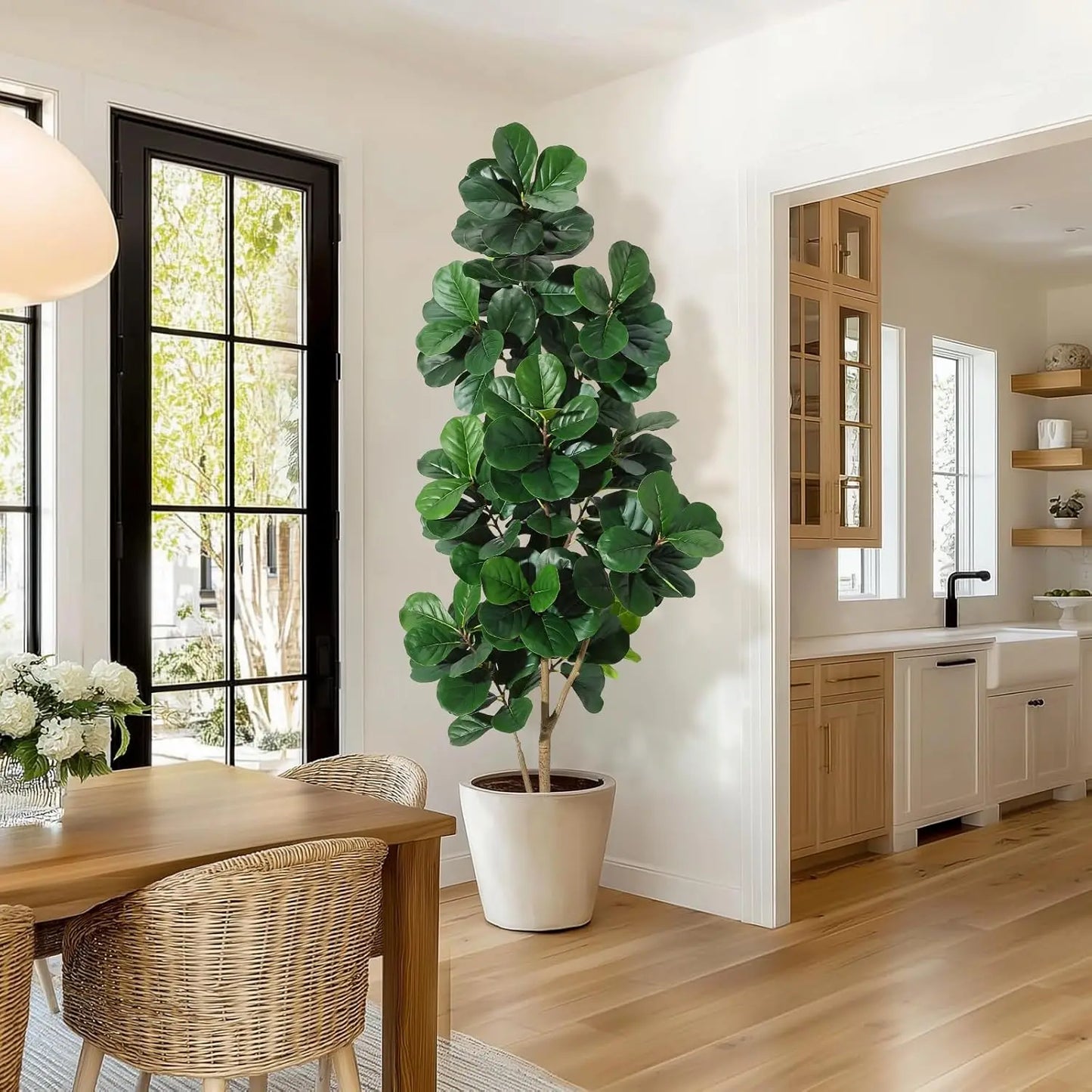 Fiddle Leaf Fig Tree Artificial in Planter