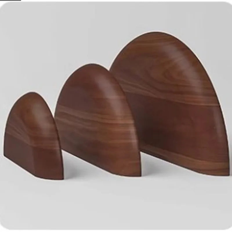 Solid Wood Semi Circular Wall Mounted Partition Shelf For Living Room Storage