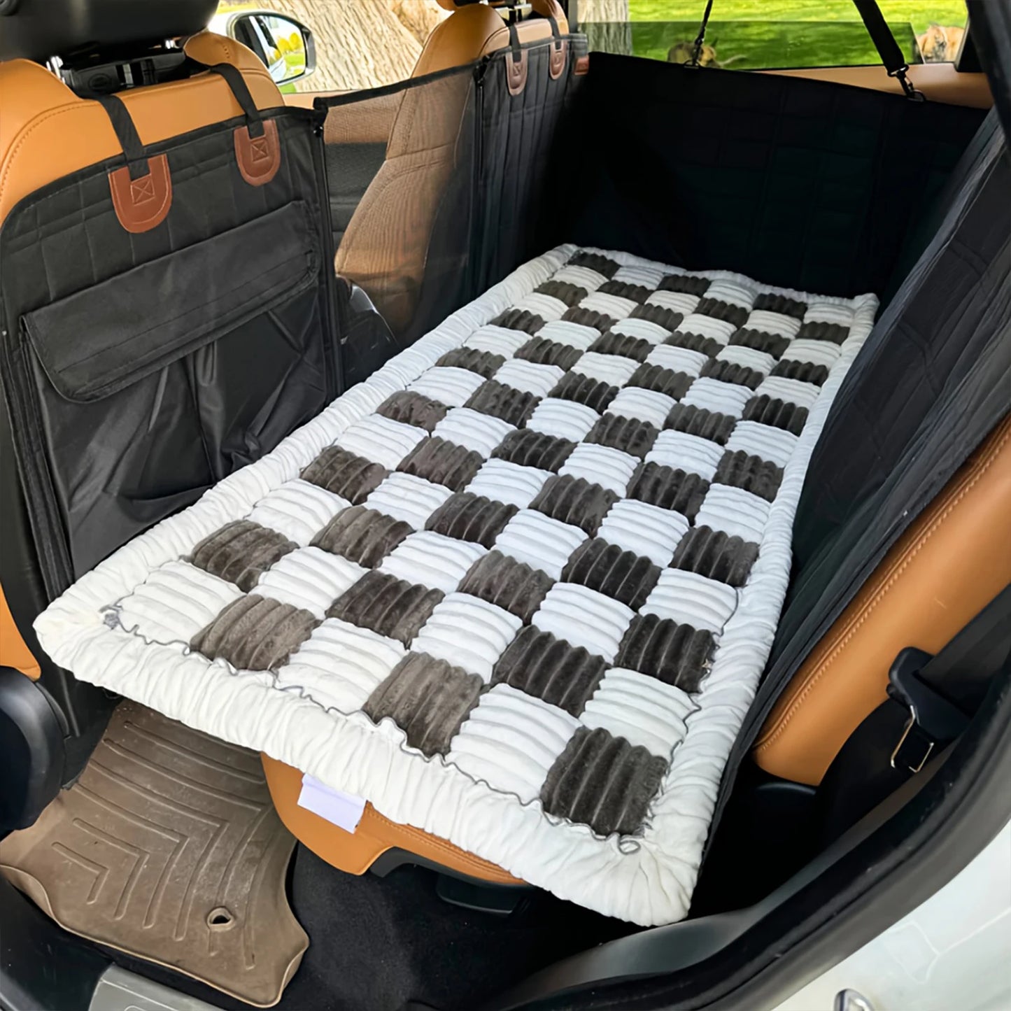 PETRAVELCN Car Seat Dog Bed Mat Warm Anti Slip Washable