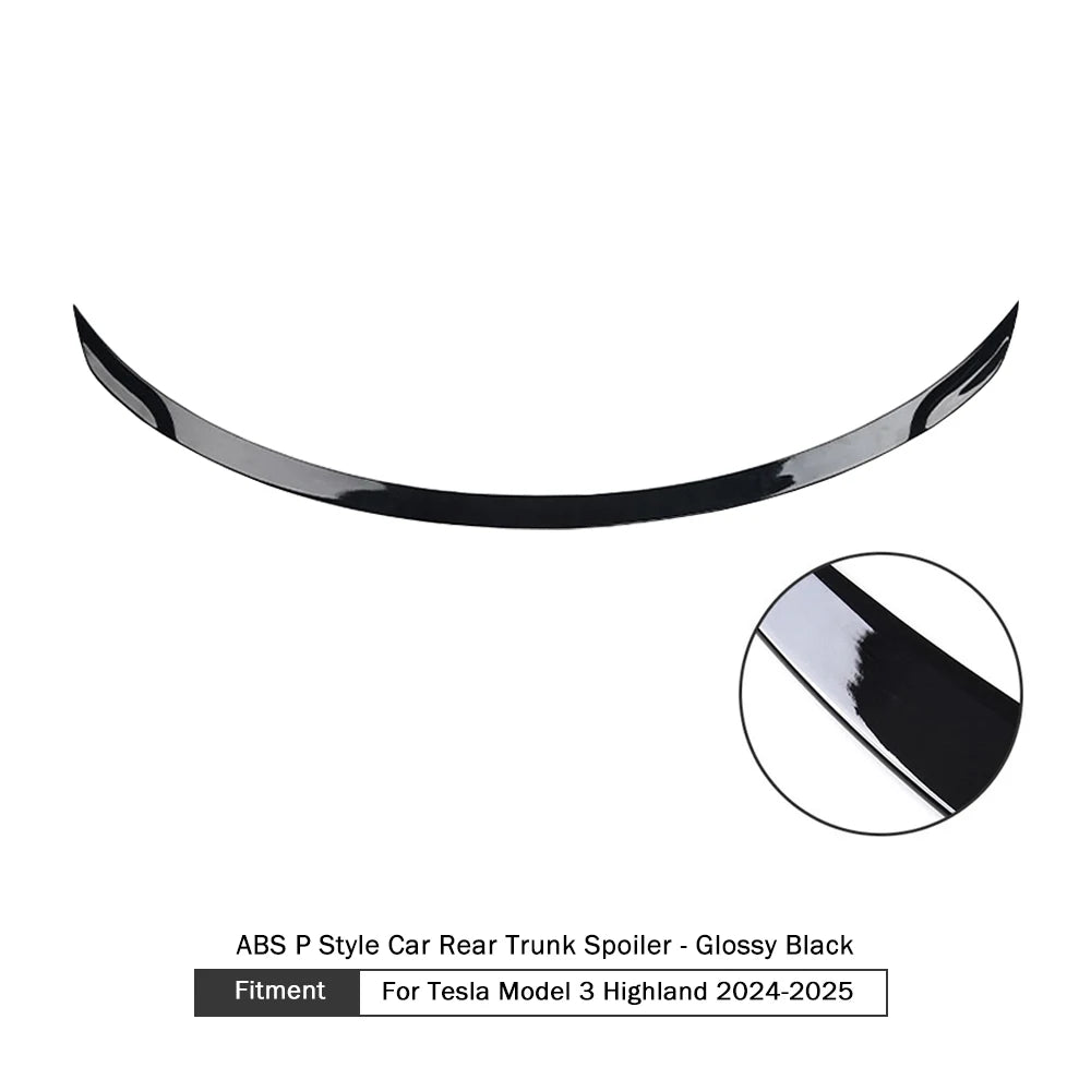 Tesla Model 3 Highland ABS Carbon Fiber Rear Trunk Spoiler