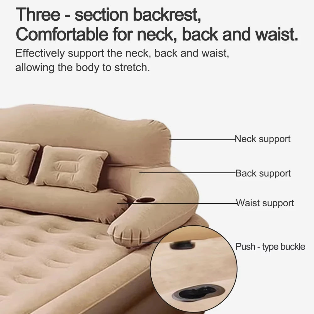 By Inflating Two Person Inflatable Mattress For Camping