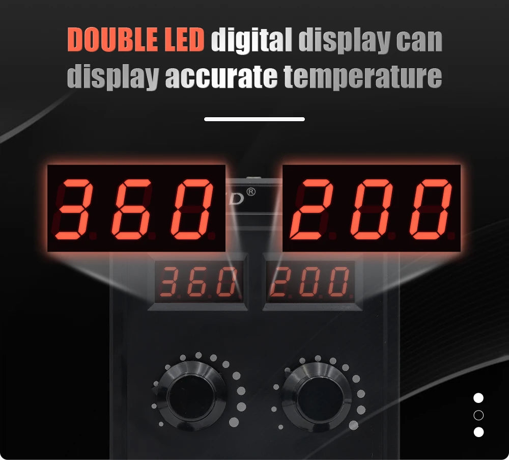 JCD 750W Soldering Station 2in1 Hot Air Rework LCD 8586D