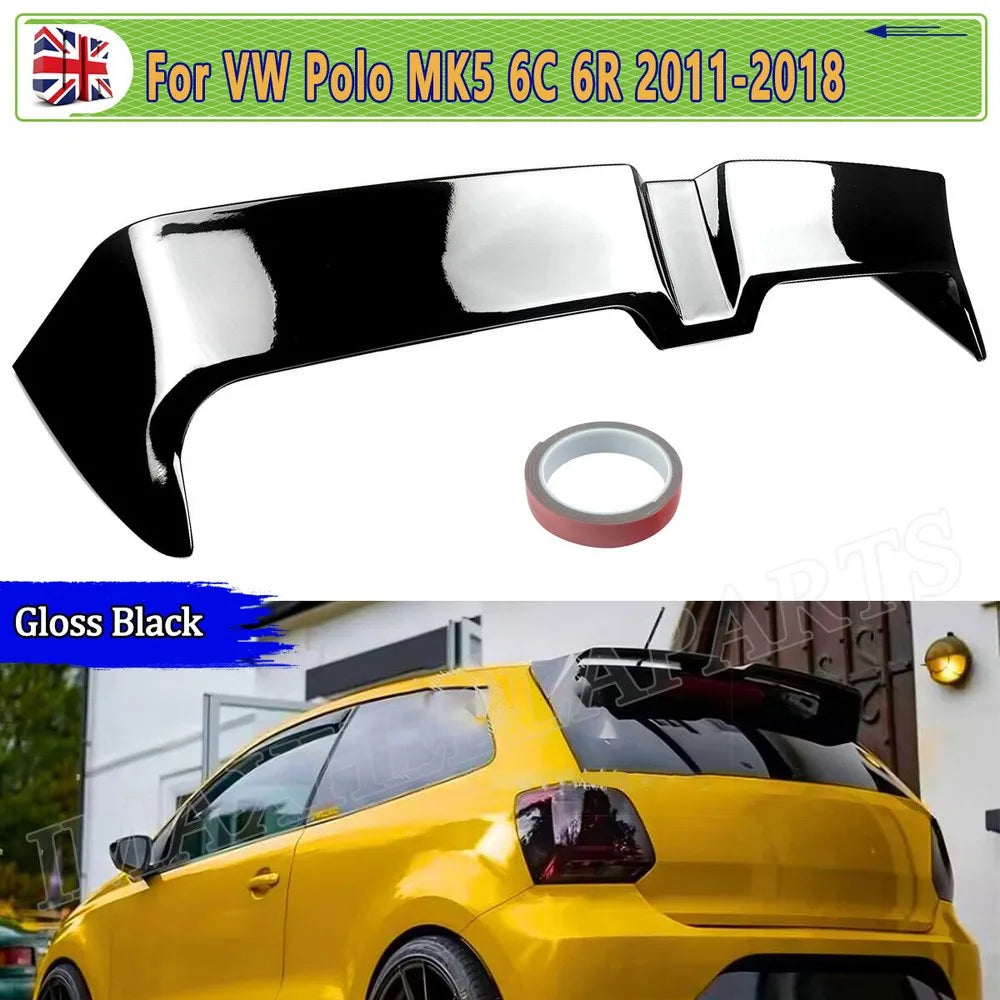 Hign-concerned Rear Roof Spoiler Wing Oettinger Style For VW Polo MK5 6R 6C