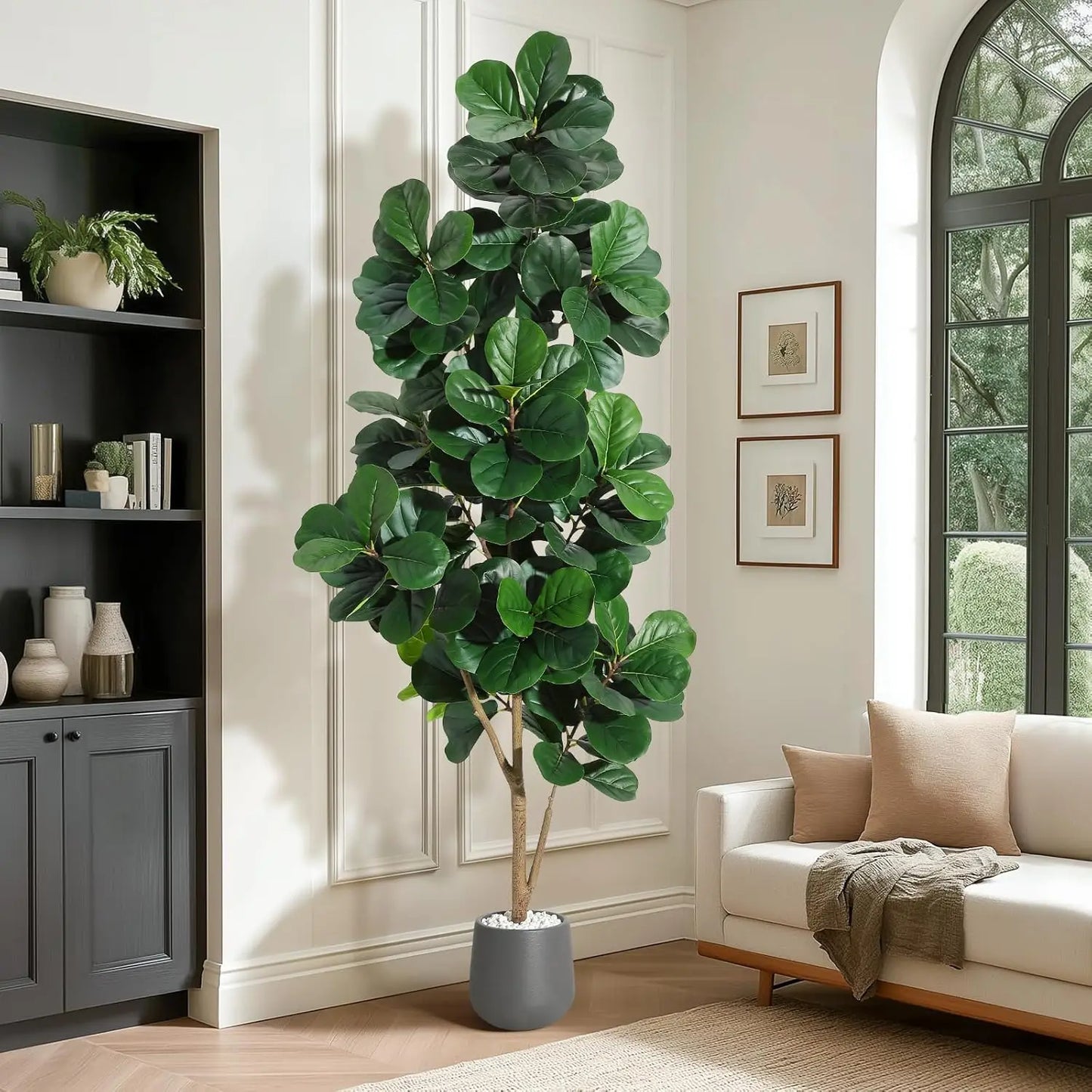 Fiddle Leaf Fig Tree Artificial in Planter