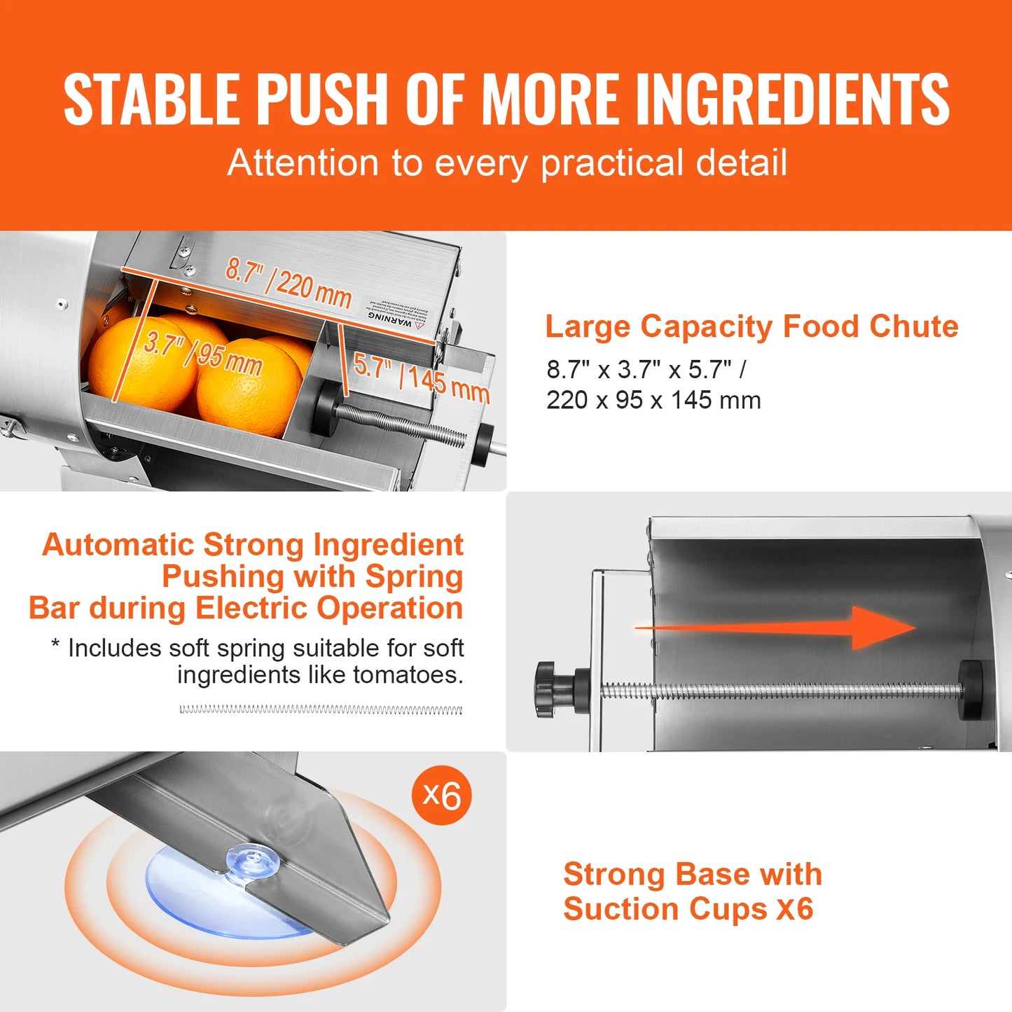 VEVOR Electric Vegetable Slicer For Commercial Kitchen